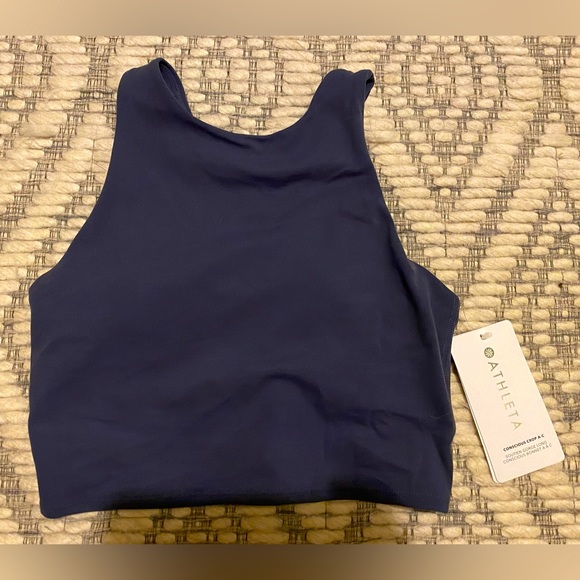 Athleta Other - Athleta crop bra navy blue XXS NWT